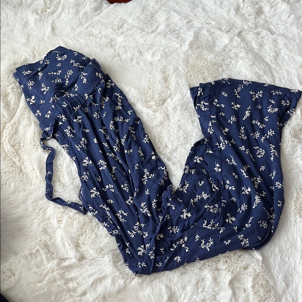 Thyme Maternity Blue Floral pyjama pants